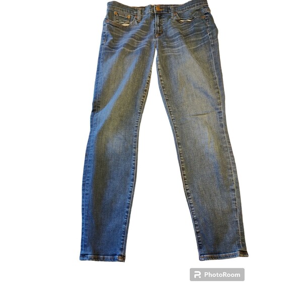 J. Crew Toothpick Women's Petite Size 30x 28 Blue Skinny Jeans 2 Pairs of Jeans - Picture 2 of 12